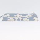 CHANEL Chain Shoulder Bag Canvas Light Blue gold CC Auth 173315SAV-26