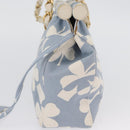 CHANEL Chain Shoulder Bag Canvas Light Blue gold CC Auth 173315SAV-3