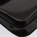 GUCCI Shoulder Bag Leather Brown Gold Auth 173328-10