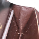 GUCCI Shoulder Bag Leather Brown Gold Auth 173328-18