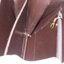 GUCCI Shoulder Bag Leather Brown Gold Auth 173328-19