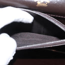 GUCCI Shoulder Bag Leather Brown Gold Auth 173328-24