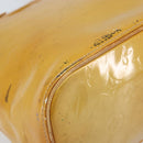 LOUIS VUITTON Monogram Vernis Houston Handtas Beige M91004 LV Auth 173330-16