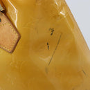LOUIS VUITTON Monogram Vernis Houston Handtas Beige M91004 LV Auth 173330-9