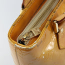 LOUIS VUITTON Monogram Vernis Houston Handtas Beige M91004 LV Auth 173330-20