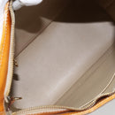LOUIS VUITTON Monogram Vernis Houston Handtas Beige M91004 LV Auth 173330-11