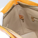 LOUIS VUITTON Monogram Vernis Houston Handtas Beige M91004 LV Auth 173330-23