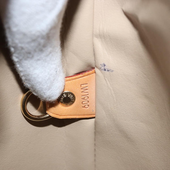 LOUIS VUITTON Monogram Vernis Houston Handtas Beige M91004 LV Auth 173330