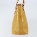 LOUIS VUITTON Monogram Vernis Houston Handtas Beige M91004 LV Auth 173330-3