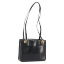 GUCCI Shoulder Bag Leather Black Gold 001 46 1641 Auth 173331-1