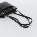 GUCCI Shoulder Bag Leather Black Gold 001 46 1641 Auth 173331-7