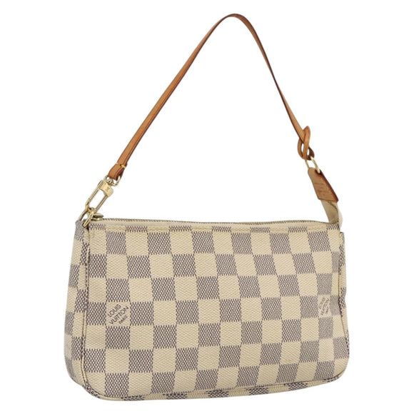LOUIS VUITTON Damier Azur Pochette Accessoires Pouch N41207 LV Auth 173343A