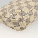 LOUIS VUITTON Damier Azur Pochette Accessoires Pouch N41207 LV Auth 173343A-16