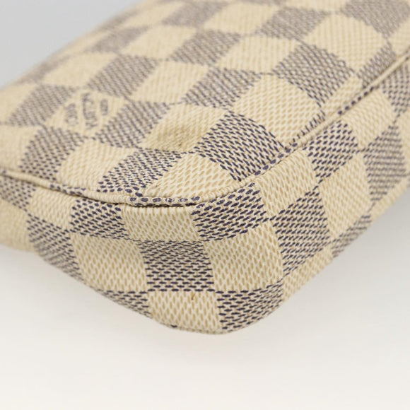 LOUIS VUITTON Damier Azur Pochette Accessoires Pouch N41207 LV Auth 173343A