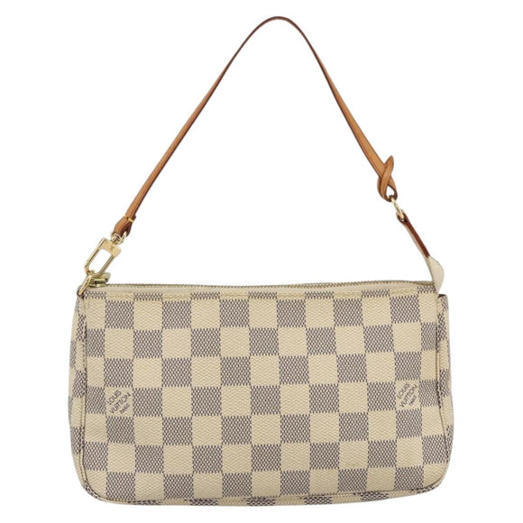 LOUIS VUITTON Damier Azur Pochette Accessoires Pouch N41207 LV Auth 173343A