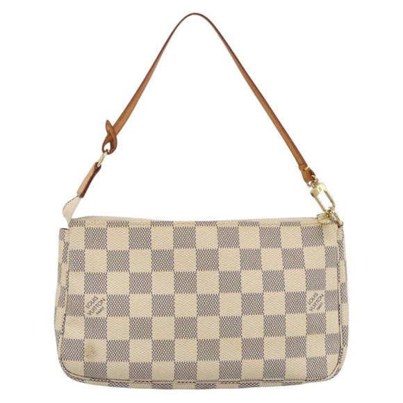 LOUIS VUITTON Damier Azur Pochette Accessoires Pouch N41207 LV Auth 173343A