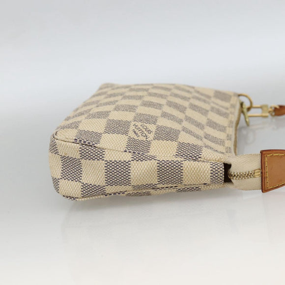 LOUIS VUITTON Damier Azur Pochette Accessoires Pouch N41207 LV Auth 173343A