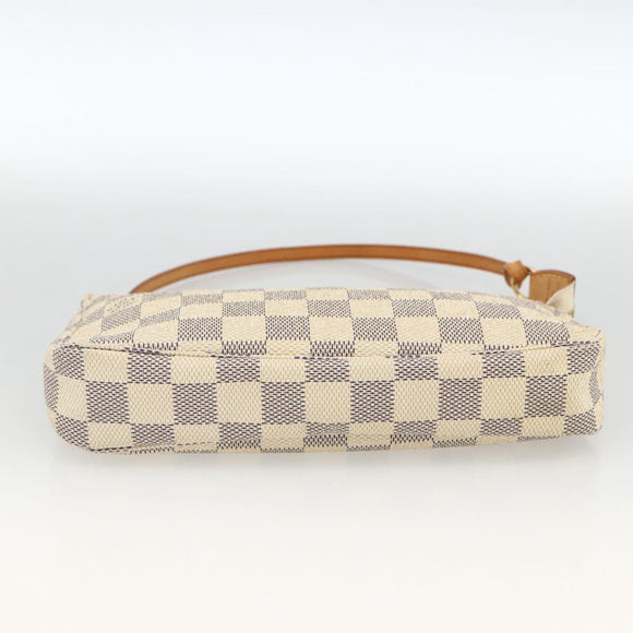 LOUIS VUITTON Damier Azur Pochette Accessoires Pouch N41207 LV Auth 173343A