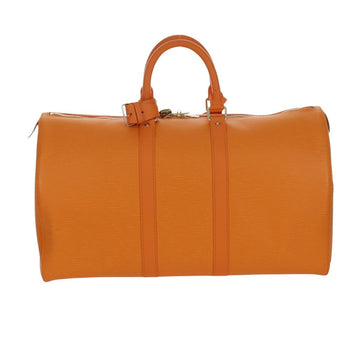 LOUIS VUITTON Epi Keepall 45 Boston Bag Orange Mandarin LV Auth 173365V - 0