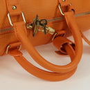 LOUIS VUITTON Epi Keepall 45 Boston Bag Orange Mandarin LV Auth 173365V-7