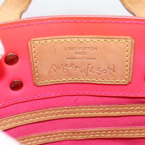LOUIS VUITTON Monogram Vernis Fluo Reade PM Bag Pink Orange M91903 Auth 173366A