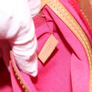 LOUIS VUITTON Monogram Vernis Fluo Reade PM Bag Pink Orange M91903 Auth 173366A-12