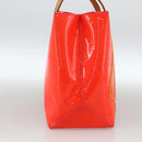 LOUIS VUITTON Monogram Vernis Fluo Reade PM Bag Pink Orange M91903 Auth 173366A-3