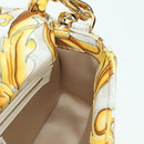 FENDI Zucca Canvas Fenderche VERSACE Mamma Baguette Bag White Auth 173367SAM-24