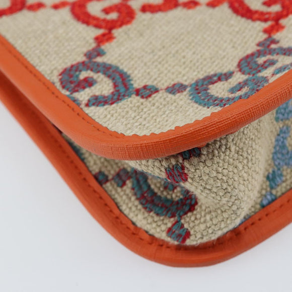 GUCCI Children's GG Canvas Hand Bag Beige 550763 Auth 173368M