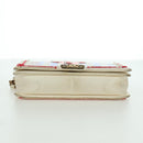 CHANEL Boy Chanel 28 Cuba Chain Sequin Bag Leather Gold CC Auth 173370SAM-5