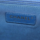 CHANEL Boy Chanel 28 Cuba Chain Sequin Bag Leather Gold CC Auth 173370SAM-25