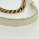 CHANEL Boy Chanel 28 Cuba Chain Sequin Bag Leather Gold CC Auth 173370SAM-8