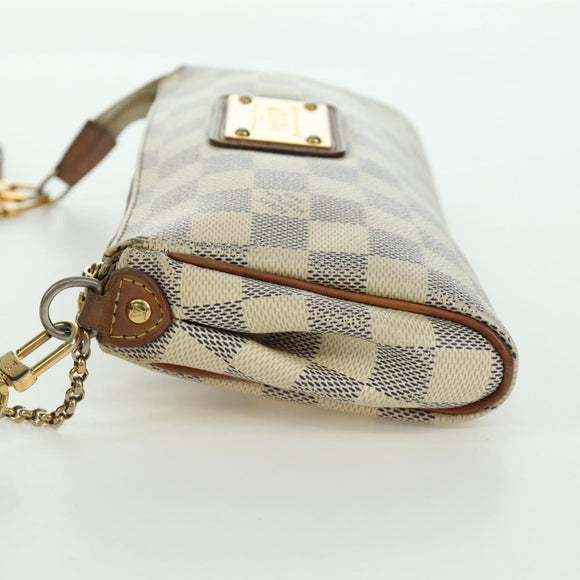 LOUIS VUITTON Damier Azur Eva Shoulder Bag 2way N55214 LV Auth 173374A