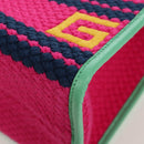 GUCCI Resort Collection Capri Bag Knitted Fabrics 2way 663709 Auth 173375SAM-14