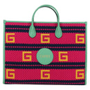 GUCCI Resort Collection Capri Bag Knitted Fabrics 2way 663709 Auth 173375SAM-2
