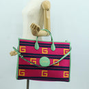 GUCCI Resort Collection Capri Bag Knitted Fabrics 2way 663709 Auth 173375SAM-25