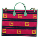 GUCCI Resort Collection Capri Bag Knitted Fabrics 2way 663709 Auth 173375SAM-3