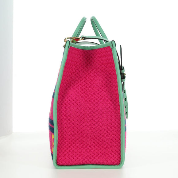 GUCCI Resort Collection Capri Bag Knitted Fabrics 2way 663709 Auth 173375SAM