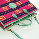 GUCCI Resort Collection Capri Bag Knitted Fabrics 2way 663709 Auth 173375SAM-6