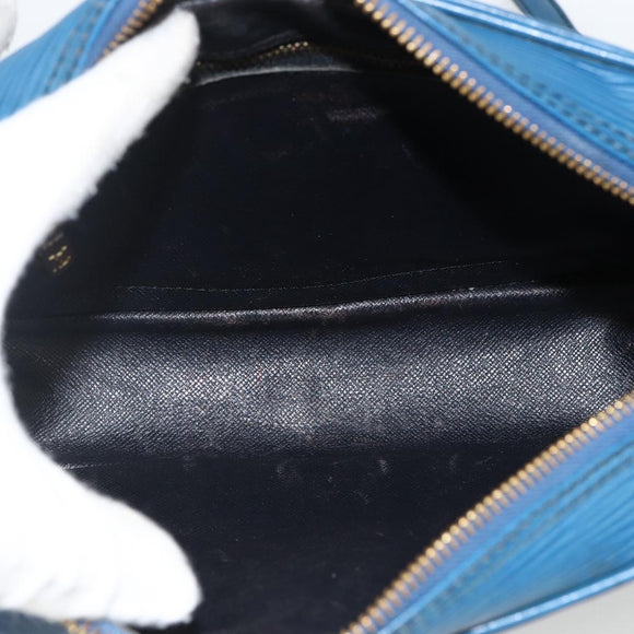 LOUIS VUITTON Epi Trocadero 23 Umhängetasche Blau M52305 LV Auth 173383