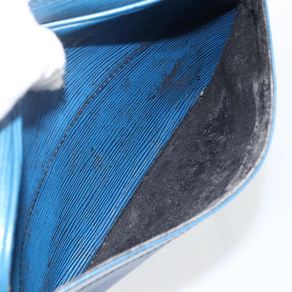 LOUIS VUITTON Epi Trocadero 23 Umhängetasche Blau M52305 LV Auth 173383