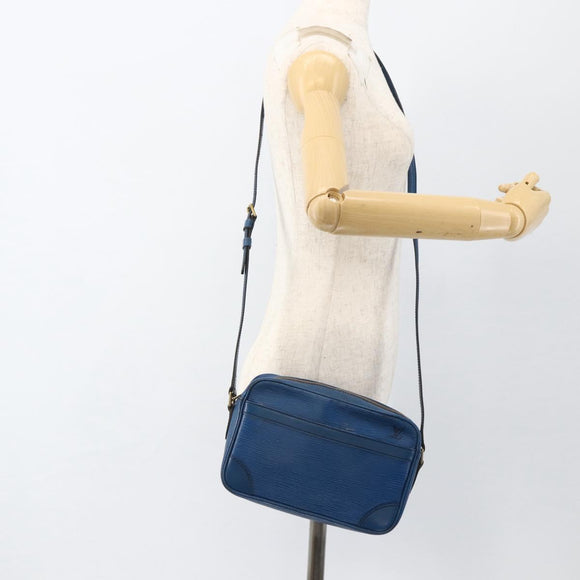 LOUIS VUITTON Epi Trocadero 23 Umhängetasche Blau M52305 LV Auth 173383