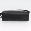 Salvatore Ferragamo Gancini Shoulder Bag Leather Black Silver Auth 173384-10