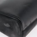 Salvatore Ferragamo Gancini Shoulder Bag Leather Black Silver Auth 173384-11