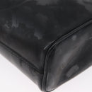 Salvatore Ferragamo Gancini Shoulder Bag Leather Black Silver Auth 173384-14