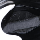 Salvatore Ferragamo Gancini Shoulder Bag Leather Black Silver Auth 173384-17