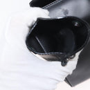 Salvatore Ferragamo Gancini Shoulder Bag Leather Black Silver Auth 173384-22