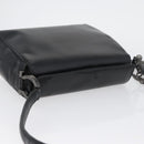 Salvatore Ferragamo Gancini Shoulder Bag Leather Black Silver Auth 173384-7