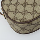GUCCI GG Supreme Web Sherry Line Bag PVC Beige 007 58 6112 4002 Auth 173387-11