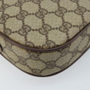 GUCCI GG Supreme Web Sherry Line Bag PVC Beige 007 58 6112 4002 Auth 173387-13